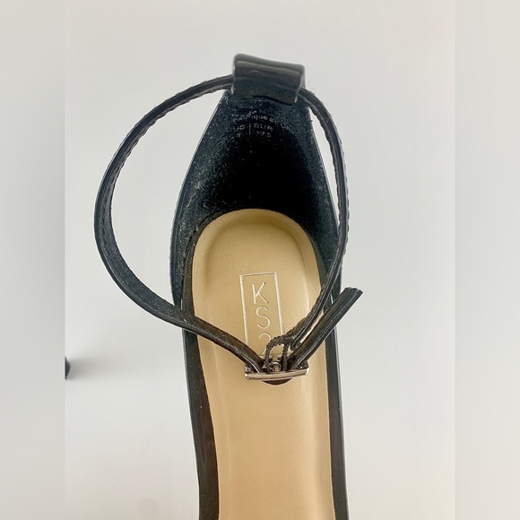 Black sandal pumps with ankle strap - size 38.5 - Picture 7 of 9